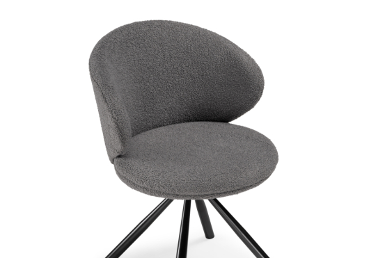 Стул на металлокаркасе Solomon крутящийся gray / black - купить за 11540.00 руб.