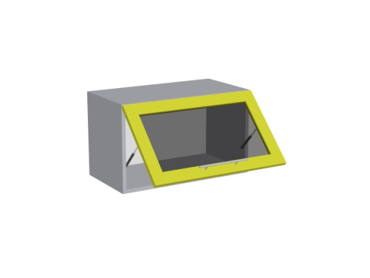 Шкаф горизонтальный со стеклом ВГ36 60Д1С Базис - купить за 6242.00 руб.