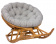 Кресло-качалка Papasan MI-005 Rocker Chair с подушкой - купить за 13306.0000 руб.