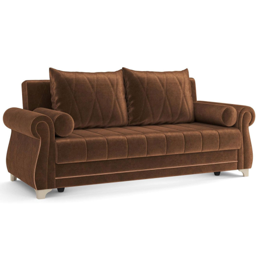 Диван Порто М велюр тенерифе шоколад/корица - купить за 59921.00 руб.