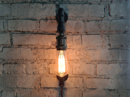 Бра настенный Лофт из труб - купить за 0.00 руб.