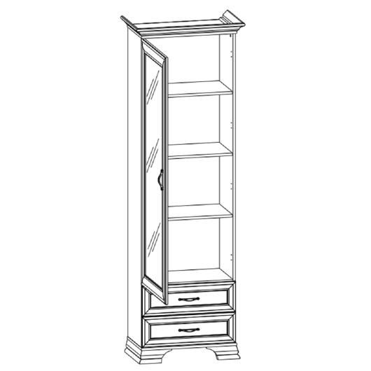 Шкаф 1Z2S Тиффани - купить за 31999.00 руб.