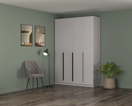 Шкаф 4-х дверный 67.13 Брандо ЛДСП/МДФ Кашемир - купить за 35485.00 руб.