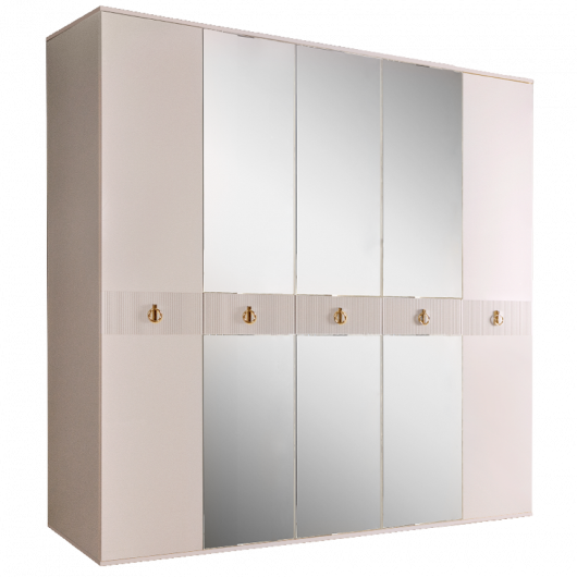 Шкаф 5-ти дверный с зеркалами Rimini Solo РМШ1/5 (s) - купить за 118790.00 руб.