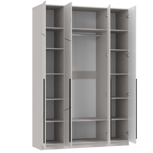 Шкаф 4-х дверный 67.13 Брандо ЛДСП/МДФ Кашемир Геометрия - купить за 36096.00 руб.