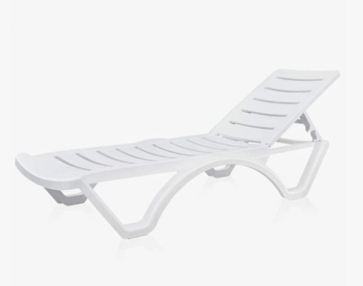 Шезлонг пластиковый «AQUA» АКВА арт. 595 - купить за 0.00 руб.