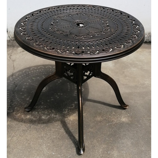 Комплект из литого алюминия стол ОРХИДЕЯ "ORCHID" D100 арт.6053 + 4 кресла ФИНЛЯНДИЯ-4 "FINLAND-4" арт.6001 - купить за 94950.00 руб.