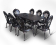 Мебель из литого алюминия стол Вулкан-2 + 8 кресел Финляндия-4 - купить за 204300.00 руб.