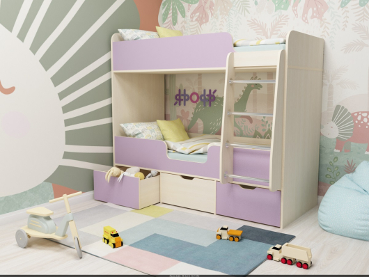 Кровать двухъярусная «Малыш Двойняшка» - купить за 0.00 руб.