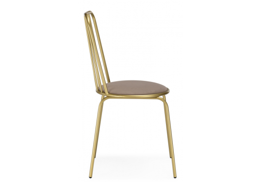 Стул на металлокаркасе Авалон бежевый велюр / золото - купить за 0.00 руб.