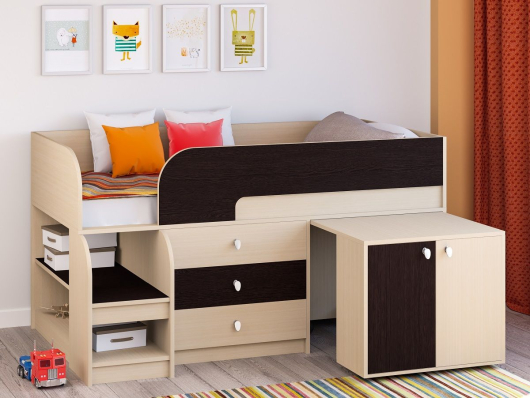 Кровать-чердак Астра 9 (вариант 7) - купить за 23650.00 руб.