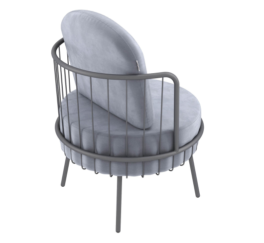 Кресло SHT-AMS123 стальной серый / графит муар - купить за 17379.00 руб.