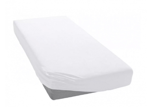 Простыня на резинке трикотажная, хлопок БЕЛАЯ - купить за 0.00 руб.