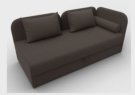 Тахта Лига-094 рогожка Амур 05 коричневый - купить за 41990.00 руб.