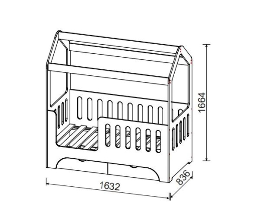 Детская кровать-домик МДФ - купить за 0.00 руб.