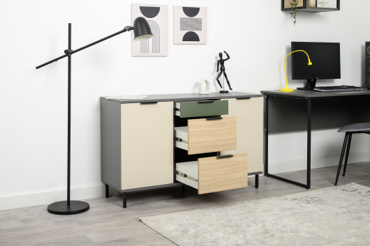 Детская Марвэл 3 Тёмно-серый/Плэйн/Сатин/Дымчатый зелёный - купить за 0.00 руб.