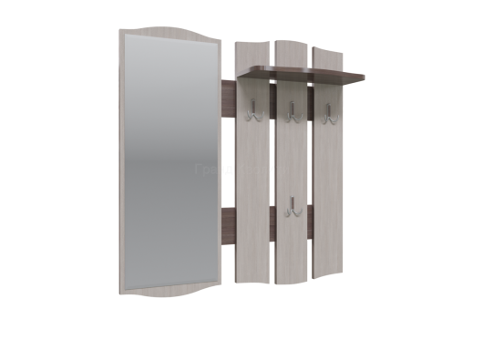 Вешалка с зеркалом Фьюжен 2-0403 - купить за 4125.00 руб.