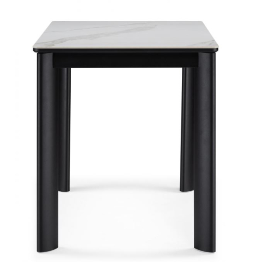 Керамический стол Кина alpine white/черный - купить за 30060.00 руб.