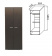 Шкаф 2-х дверный для одежды Белла-2 - купить за 8625.0000 руб.