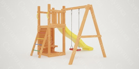 Детская площадка Савушка Мастер 6 с качелями - купить за 42300.00 руб.