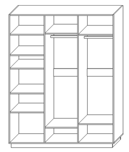 Шкаф для одежды 3-х дверный Лайт КМК 0551.9 - купить за 0.00 руб.