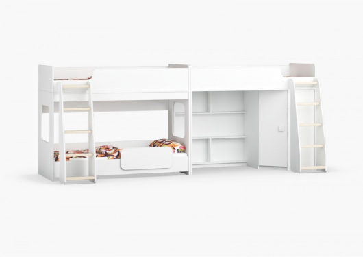 Трехъярусная кровать Легенда 42.4.3 - купить за 54250.00 руб.