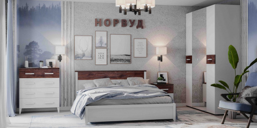 Спальня Норвуд (вариант 1) - купить за 66086.00 руб.