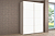шкаф-купе 2-х дверный иннэс 5 ф1 глянец