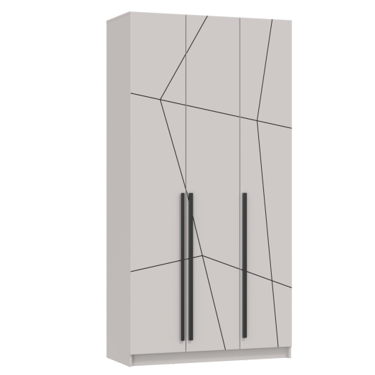 Шкаф 3-х дверный 67.12 Брандо ЛДСП/МДФ Кашемир Геометрия - купить за 27006.00 руб.