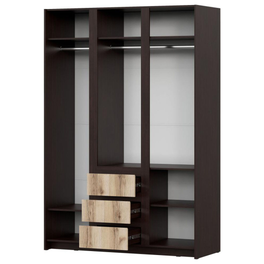 Шкаф для одежды трехстворчатый Прага Серия 3 - купить за 0.00 руб.