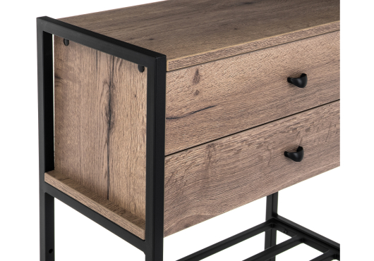 Обувница Диана дуб велингтон / черный матовый - купить за 12940.00 руб.