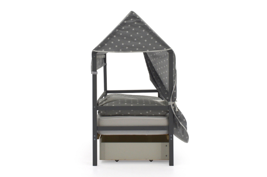 Крыша текстильная Бельмарко для кровати-домика Svogen звезды, фон графит - купить за 0.00 руб.