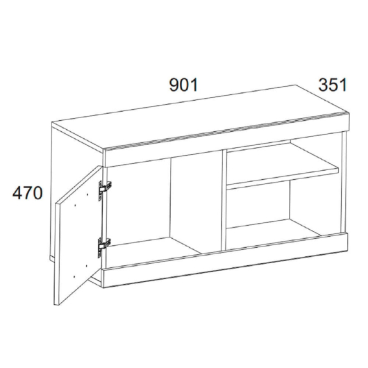 Тумба 1D2N Оскар - купить за 5599.00 руб.