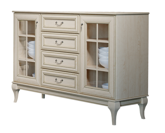 Комод-витрина №393 Корвет МК 62 - купить за 22770.00 руб.