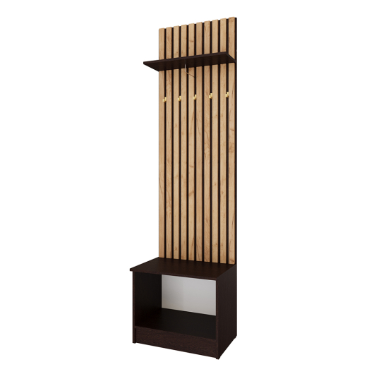 Тумба с вешалкой Кано 600 КПТВ-1 Венге/Дуб Крафт золотой - купить за 9125.00 руб.