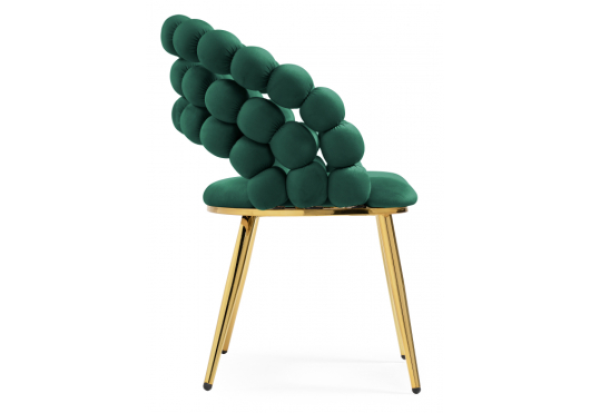 Стул на металлокаркасе Ball green / gold - купить за 14990.00 руб.