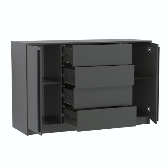 Комод 67.11 Брандо ЛДСП/ЛДСП Диамант серый - купить за 15251.00 руб.