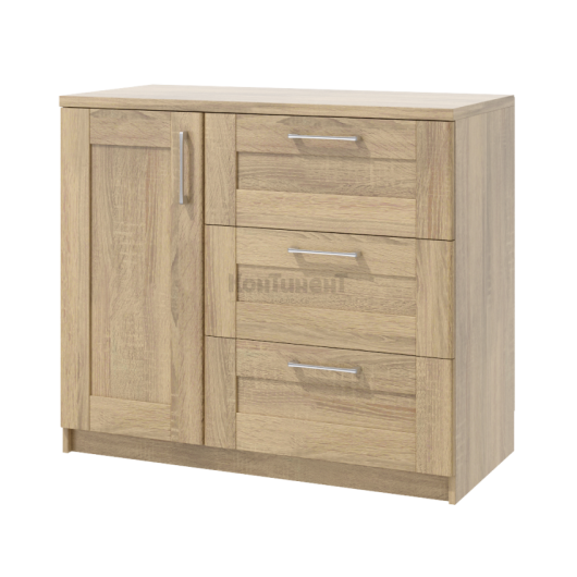Комод с 3-мя ящиками и одной дверкой Сэндай С-54 - купить за 14760.00 руб.