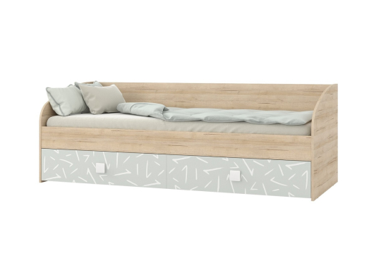 Кровать одинарная с двумя ящиками Микки - купить за 13338.00 руб.