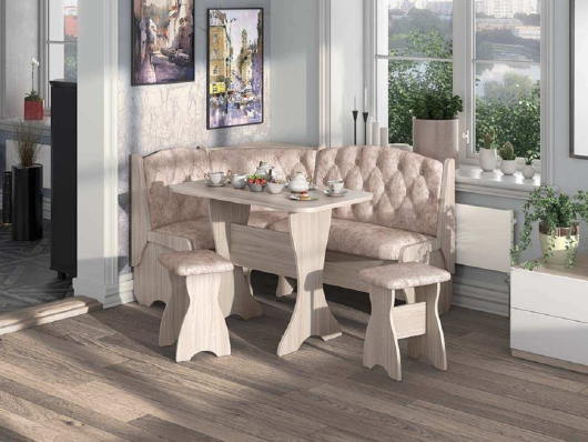 Кухонный набор Орхидея Люкс ясень светлый/латте - купить за 21024.00 руб.