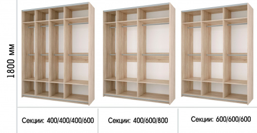 Шкаф-купе 2-х дверный Фортуна-13 - купить за 50387.00 руб.
