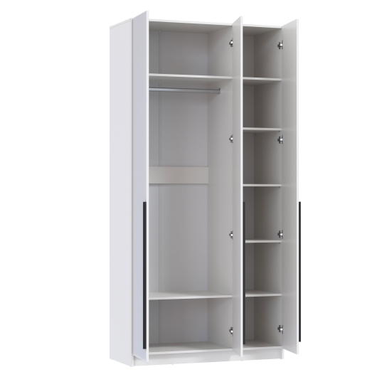 Шкаф 3-х дверный 67.12 Брандо ЛДСП/МДФ Белый - купить за 25178.00 руб.