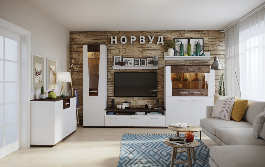 Гостиная Норвуд (вариант 1) - купить за 40906.00 руб.