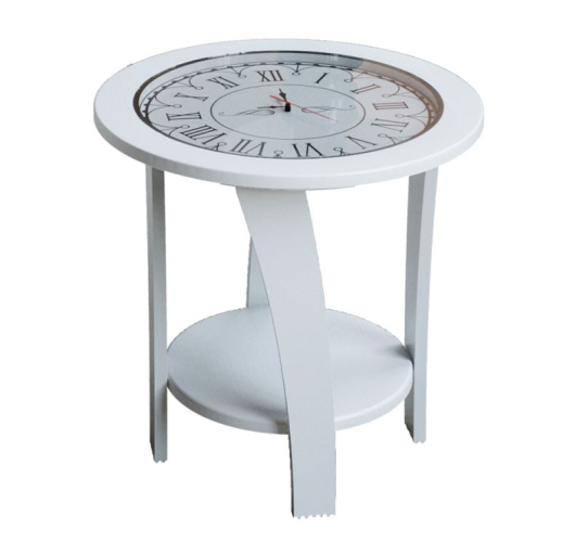 Стол журнальный Эстет Белое дерево/Белый жемчуг - купить за 3818.00 руб.