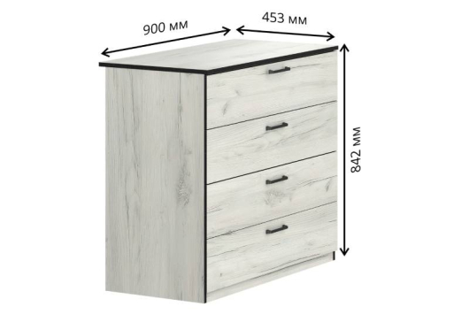 Комод с 4-я ящиками Вега - купить за 11672.00 руб.