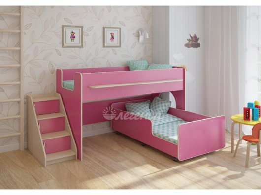 Детская выкатная двухъярусная кровать Легенда 23.4 - купить за 26031.00 руб.