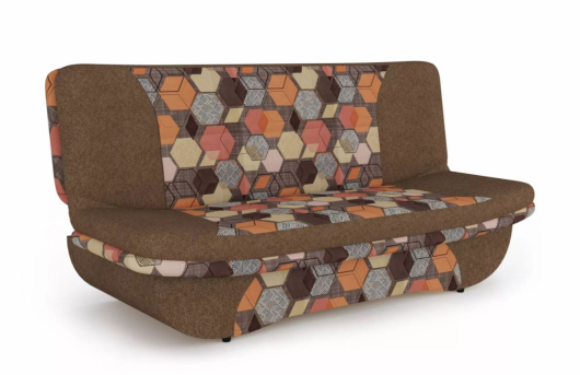 Диван Мальта Велюр Геометрия браун, Жаккард Савана хазел - купить за 38399.00 руб.