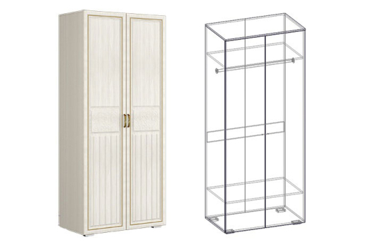 Шкаф 2х створчатый Виктория(440) - купить за 31680.00 руб.
