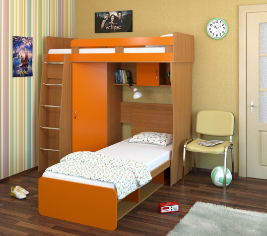 Двухъярусная кровать Карлсон 14.710+14.101 - купить за 29530.00 руб.