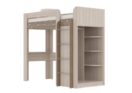 Кровать-чердак Скай 4-2020 с письменным столом Скай 6-0620 - купить за 0.00 руб.